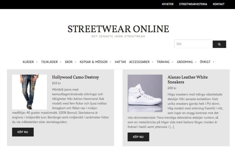 streetwear online
